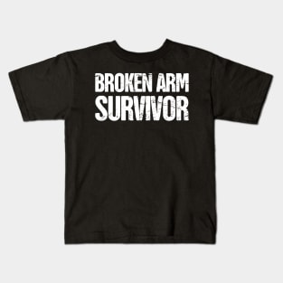 Survivor - Funny Broken Arm Get Well Soon Gift Kids T-Shirt